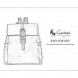 For Men Women Dark Brown Genuine Leather Backpack Schoolbag Traveling New Bag
