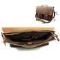 Men Vintage Brown Genuine Leather Work Messenger Shoulder Business Satchel Bag