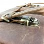 Men Vintage Brown Genuine Leather Work Messenger Shoulder Business Satchel Bag