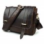 MENS Leather Briefcase Messenger Vintage Shoulder Bag Handcarry Work Attach Case