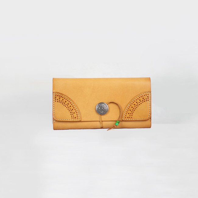 Coat Wallet Card Holder Purse Note Coin Clutch Genuine Leather Long for Women
