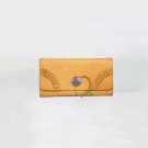 Coat Wallet Card Holder Purse Note Coin Clutch Genuine Leather Long for Women