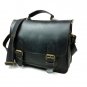 Hot Vintage Black Genuine Leather For Men Messenger Bookbag Shoulder Bag Satchel
