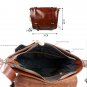 MENS Leather Briefcase Messenger Shoulder Bag Handcarry Work Attach Case Travel