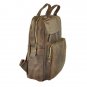 Men's Genuine Brown Leather Backpack Schoolbag Travelling Hiking Camping Bag