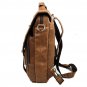 Men's Top Grain Genuine Brown Leather Backpack Rucksack Messenger Work Bag Gift