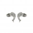 Dolphine Stud CZ Sterling Silver .925 Earrings