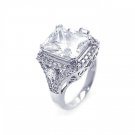 Square Ladies Sterling Silver Ring .925