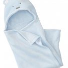 Light Blue Color NWT Circo Hooded Towel White Blue Polka Dot Baby Boy Girl Newborn Velvet