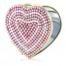 JIMMY CRYSTAL SWAROVSKI CRYSTAL HEART COMPACT MIRROR $65-AUTHORIZED RETAILER SPECIAL PROMOTION PRICE