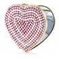 JIMMY CRYSTAL SWAROVSKI CRYSTAL HEART COMPACT MIRROR $65-AUTHORIZED RETAILER SPECIAL PROMOTION PRICE