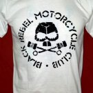 !! FREE SHIPPING!! Black Rebel Motorcycle Club rock band BRMC handmade white t shirt size XL