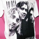 !! FREE SHIPPING!! NIRVANA rock BAND Kurt Cobain t shirt size L