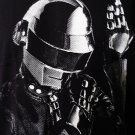 !! FREE SHIPPING!! Daft Punk electronic dance rock music band black t shirt size L