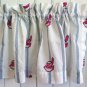 Window Valance Set 1996 Cleveland Indians MLB Baseball Logo - Man Cave Accessory