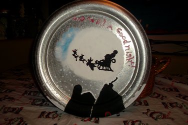 Twas the Night Before Christmas Painted Serving Tray