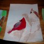 Male and Female Cardinal In the Snow Original Acrylic Painting