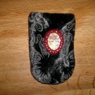 Cell Phone or Credit Card Flower Cabochon Beaded Case