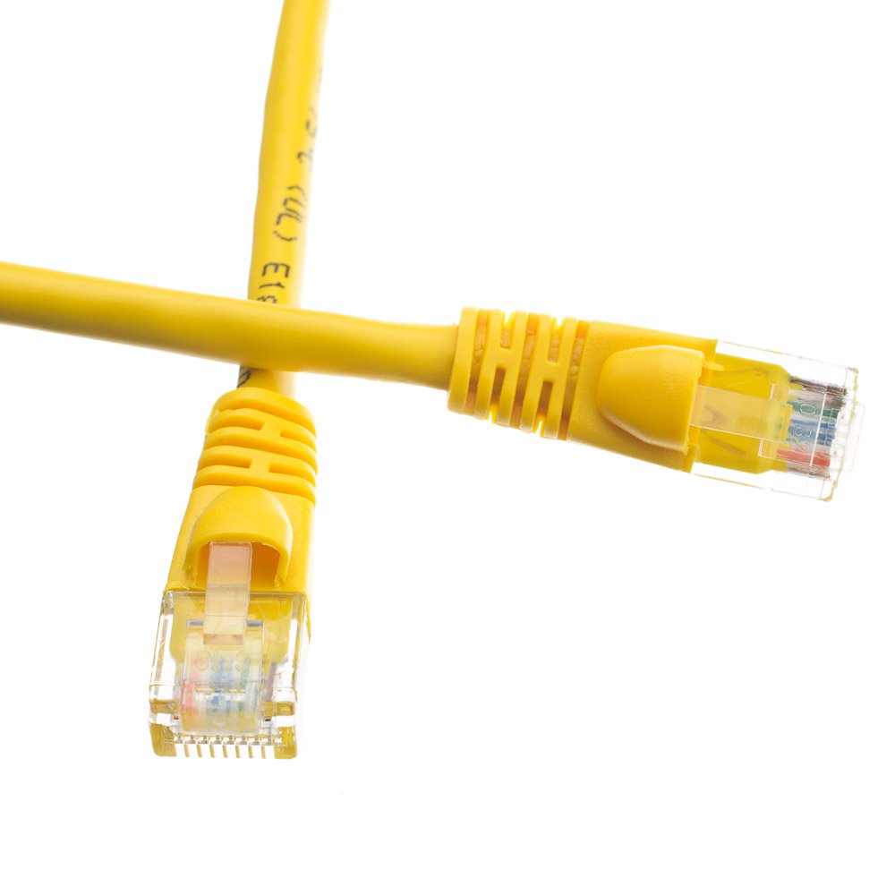 100ft Cat6 Yellow Ethernet Patch Cable 10X8-081HD