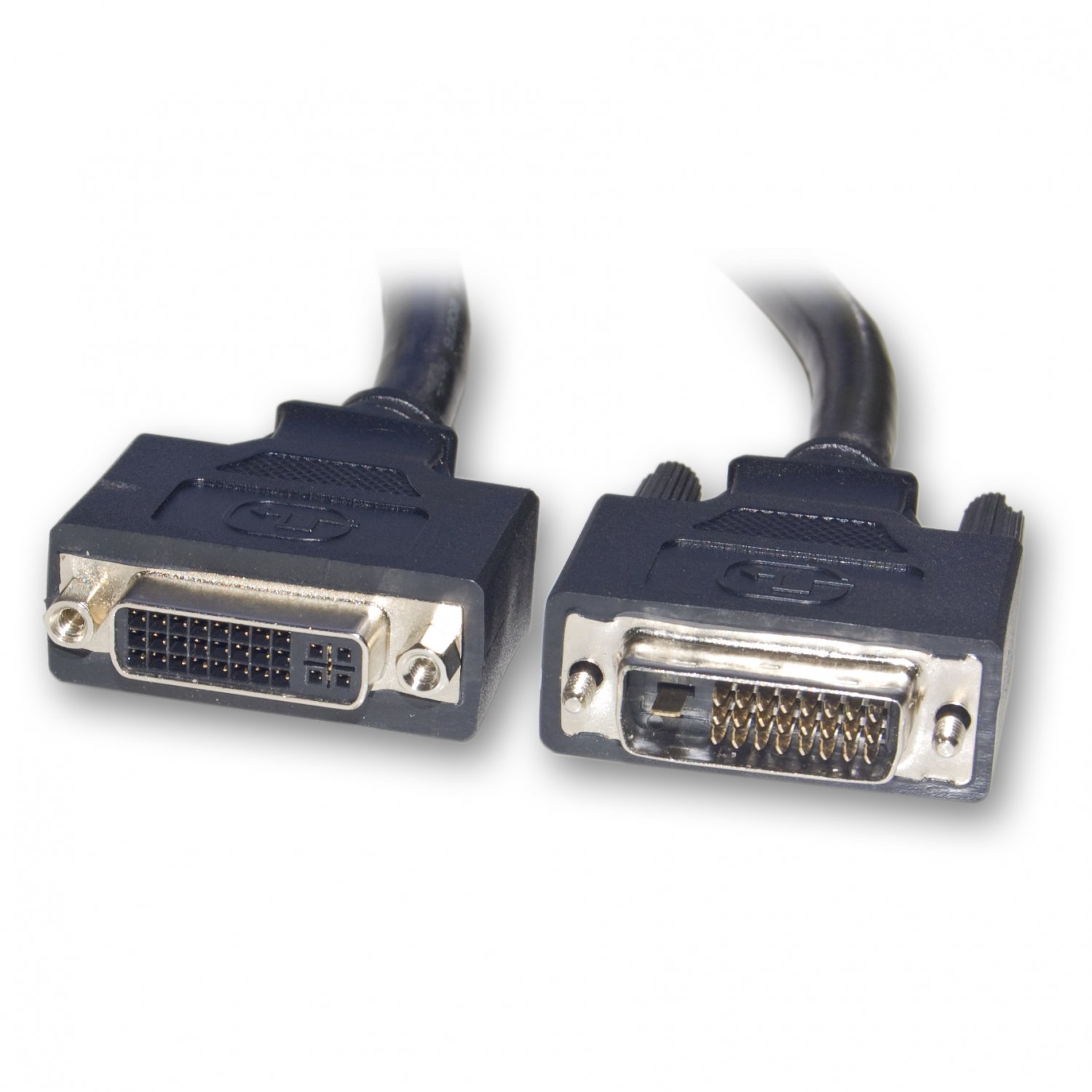 16.5ft DVI-D Dual Link Extension Cable, Black, DVI-D Male to DVI-D Female, 5 meter  10V2-07205BK