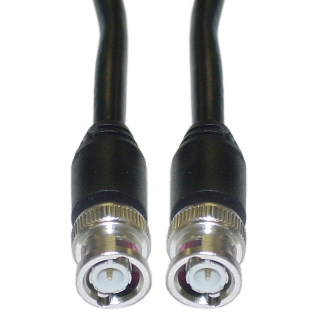 50ft BNC RG59/U Coaxial Cable, Black, BNC Male, 50 foot 10X3-01150