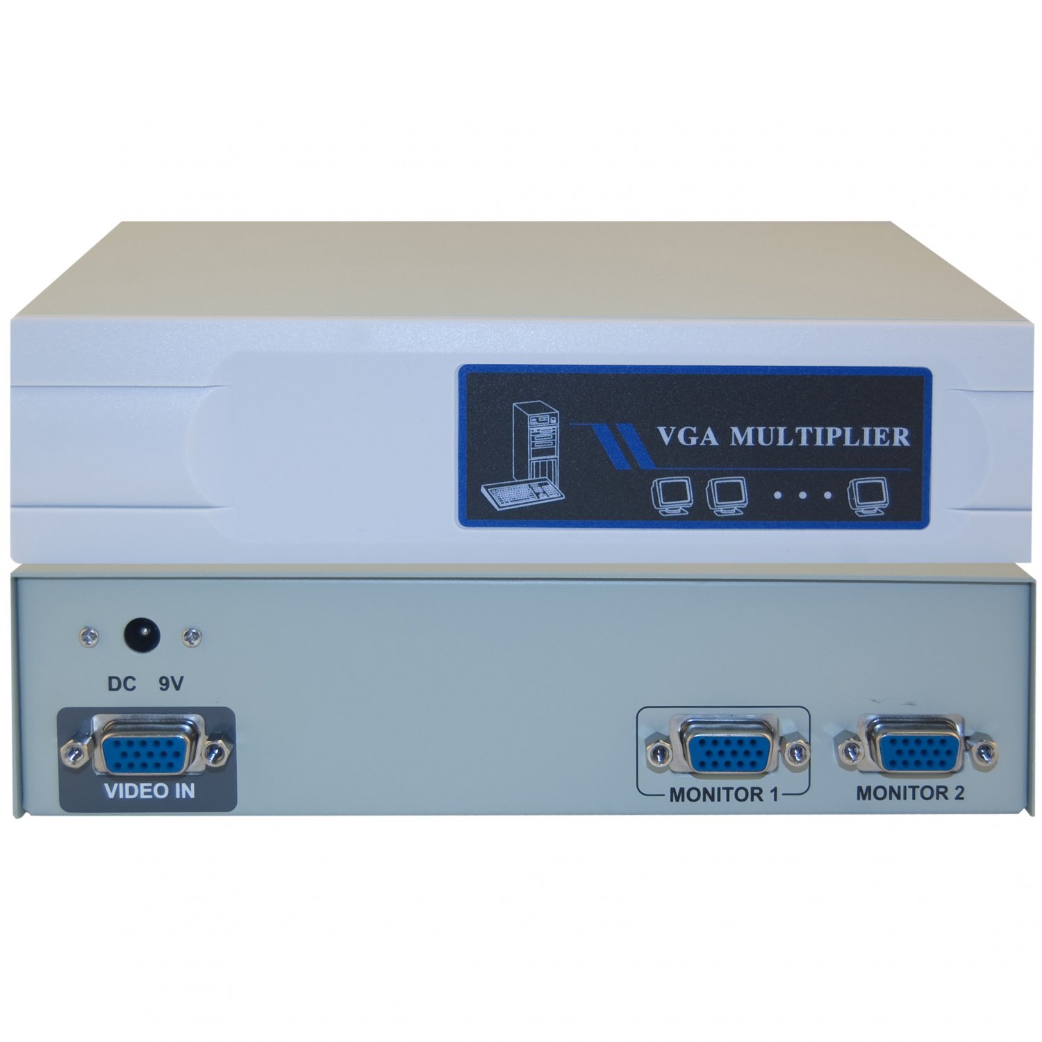 VGA Video Splitter, 1 PC to 2 Monitors, 400MHZ  41H1-14812