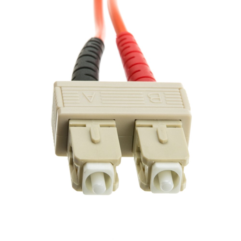 3.3ft Fiber Optic Cable, SC / SC, Multimode, Duplex, 50/125, 1 meter SCSC-11001