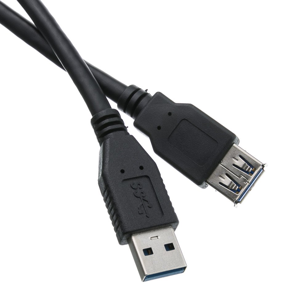 3FT USB 3.0 Extension Cable, Black, Type A Male / Type A Female 10U3-02103EBK