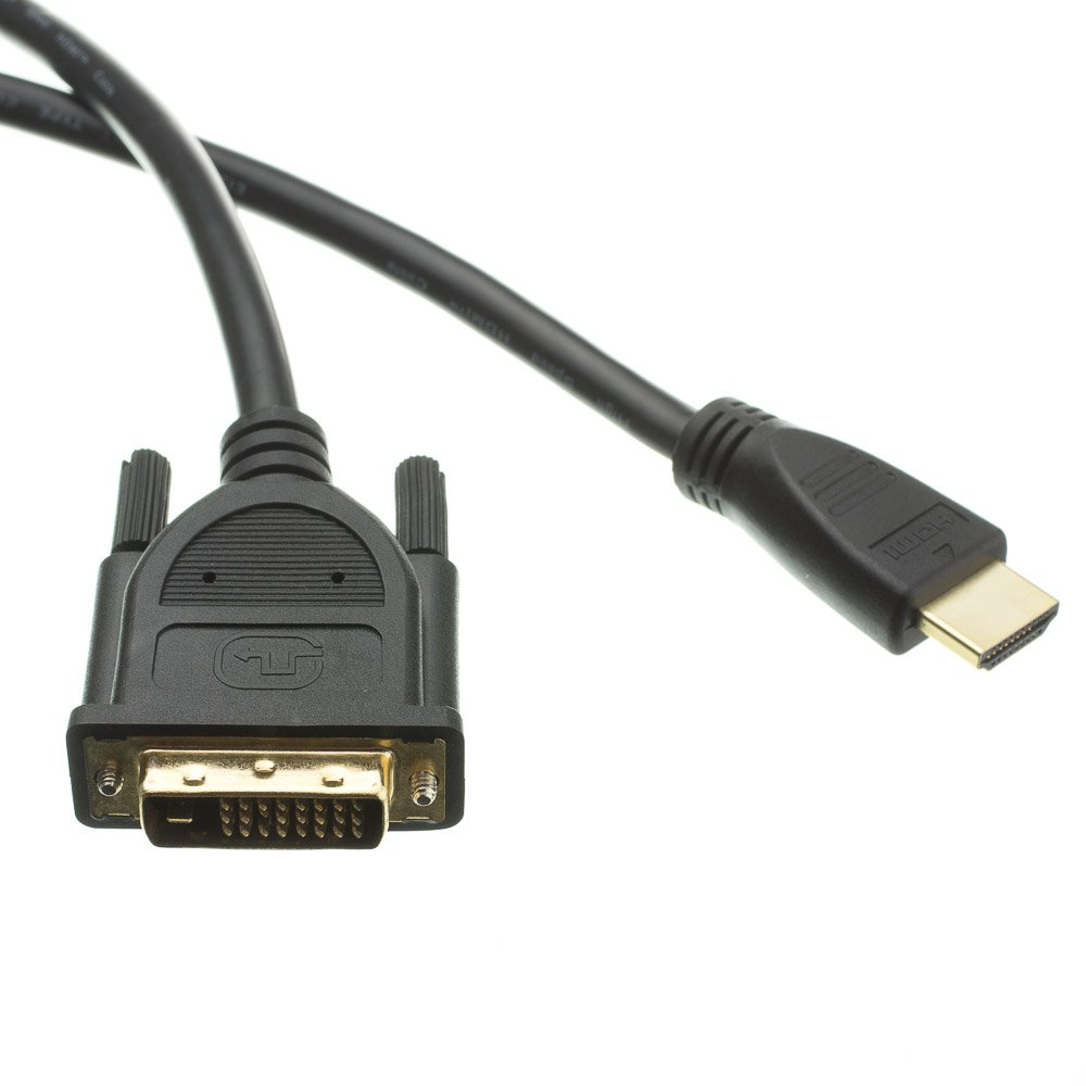HDMI to DVI Cable, HDMI Male to DVI Male, CL2 rated, 25 foot