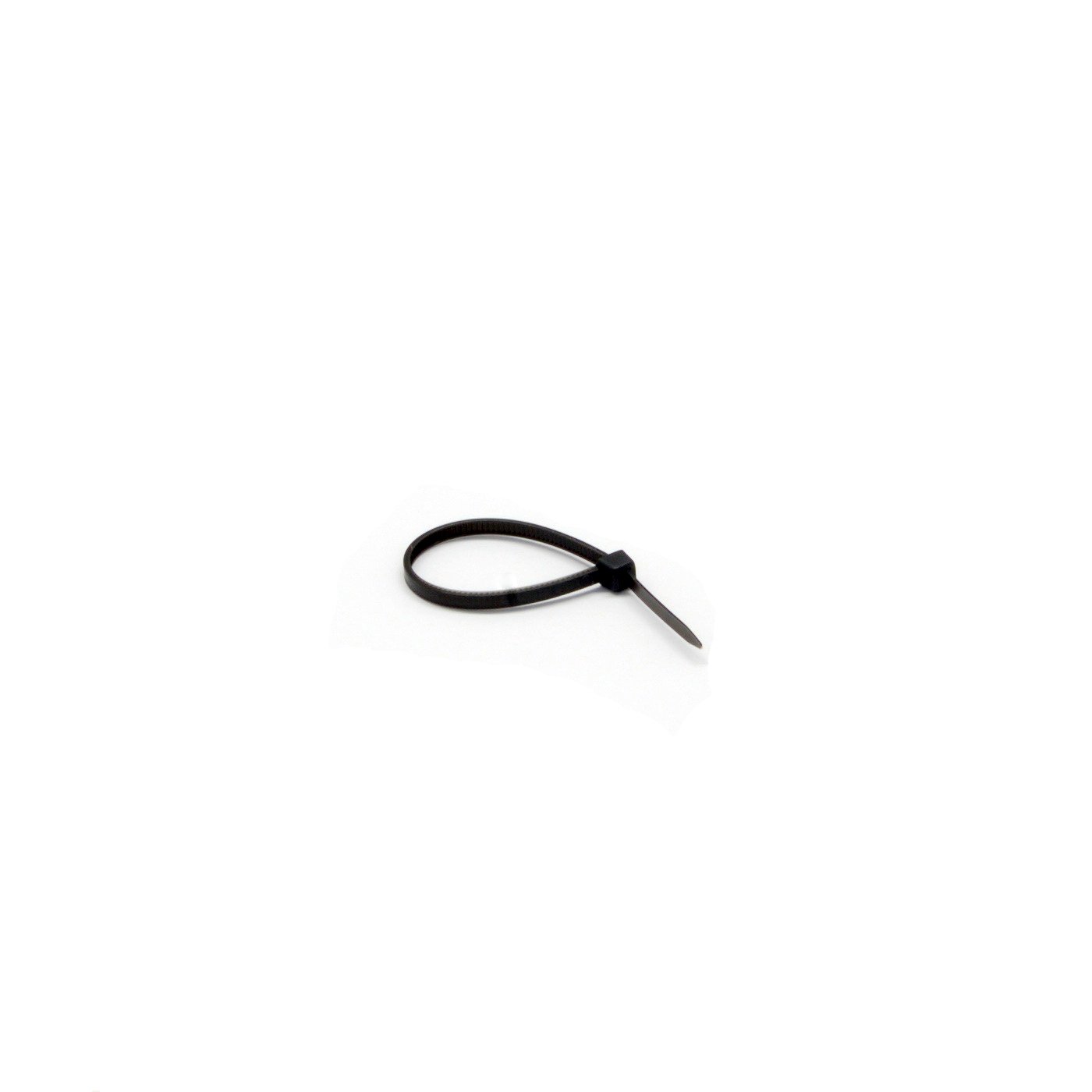 Nylon Cable Tie, Black, 18 pound weight limit, 100 Pieces, 4 inch