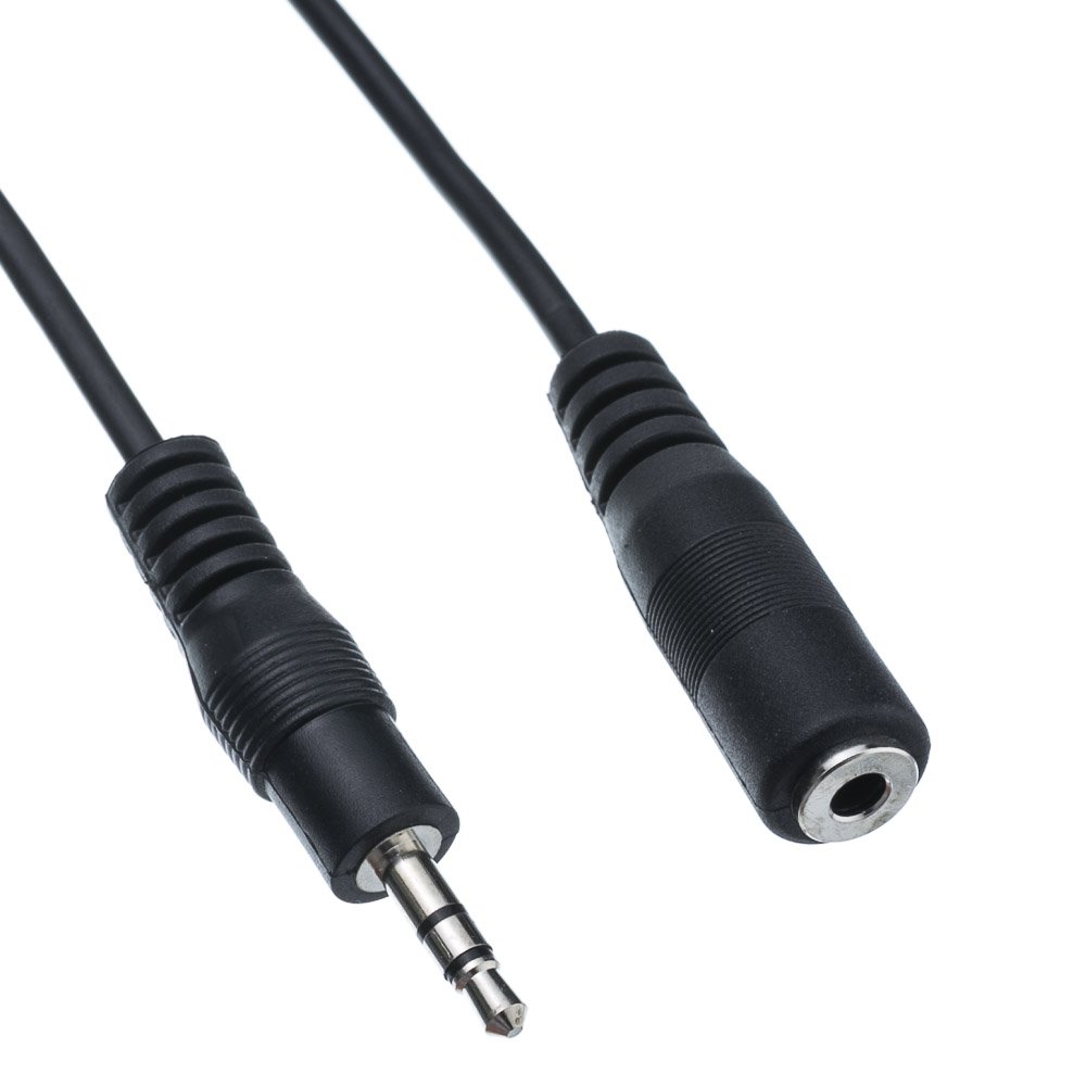 12FT 3.5mm Stereo Extension Cable, 3.5mm Male to 3.5mm Female 10A1-01212