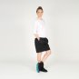 White Back Buttoned Blouse with Three Quarter Sleeves. Cotton. Made to Order. Women's