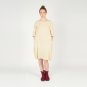 Mustard Sand Washed Linen Dress. Side Pockets, Pleat and Length of sleaves you choose.