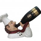 Chef Drinking Wine Bottle Holder