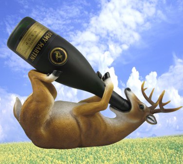 White Tail Buck Wine Bottle Holder