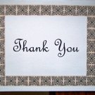 Scroll Block Border Thank You Card