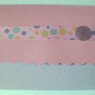 Polka Dot Pink Note Card