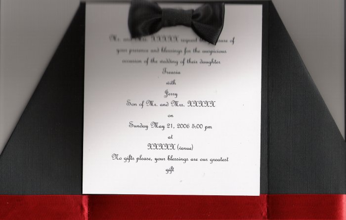 what does black tie mean on a wedding invitation