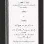 custom designed "pinstripe" wedding invitation set