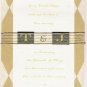 Custom Gold Monogram Wedding Invitation Set