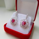 New !! Thai 925 Sterling Silver Cute Red DIAMON
