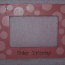 pink polka dot frame