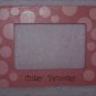 pink polka dot frame