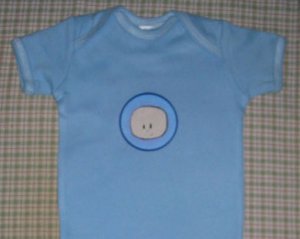 boy short sleeve romper- size 6 to 18months