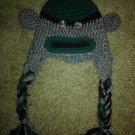 Sock Monkey Hat 0-3 months