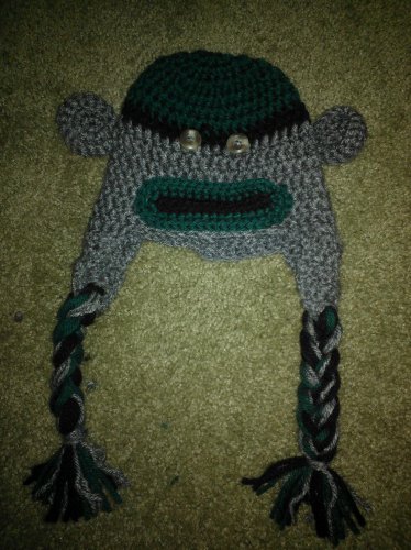 Sock Monkey Hat 0-3 months