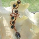 Black Pearl Copper Ear Cuff