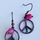 Peace Fantasy Earrings ;Ooak Couture Unique Shinies Artisan Free Spirit Restless Soul Inspired