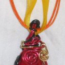 Dragon's Egg wire-wrapped Pendant ; Bohemian Artisan Ooak Shinies