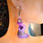 "Violetta Lily" Victorian Inspired Glass Earrings ;Fun Ooak Couture Unique Shinies